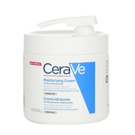 CeraVe by CeraVe Moisturising Cream For Dry to Very Dry Skin (With Pump) --454g/16oz