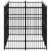 Outdoor Dog Kennel Steel 59.5 ftÂ²